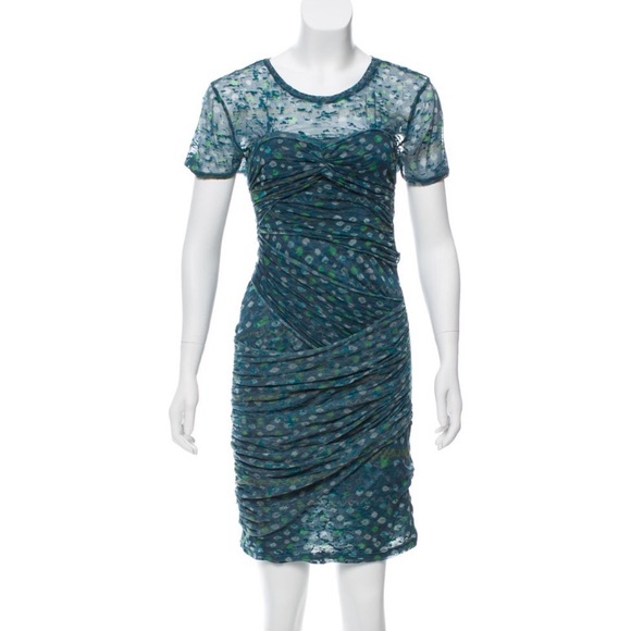 Etoile Isabel Marant dotted twist front dress - Picture 1 of 4